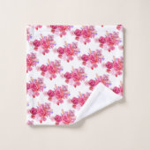 Ensemble de serviettes de bain avec roses (Gant de toilette)