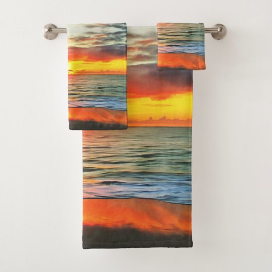 Ensemble de serviettes de bain Banderas Bay Sunset (En situation)