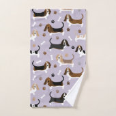 Ensemble de serviettes de bain Basset Hound Chig B (Serviette à main)
