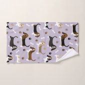 Ensemble de serviettes de bain Basset Hound Chig B (Serviette à main)