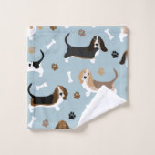 Ensemble de serviettes de bain Basset Hound Chig B (Gant de toilette)