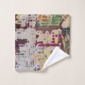 Ensemble de serviettes de bain Batik Boho Peinture (Gant de toilette)