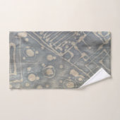 Ensemble de serviettes de bain Batik Dye Blue Grey (Serviette à main)
