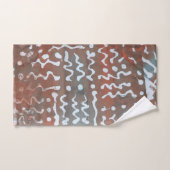 Ensemble de serviettes de bain Batik Dye Blue Grey (Serviette à main)