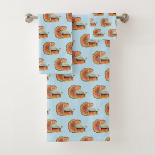 Ensemble de serviettes de bain Betta Fish