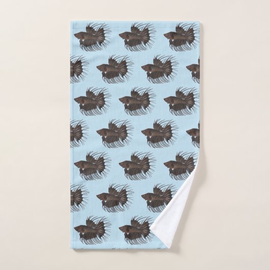 Ensemble de serviettes de bain Betta Fish (Serviette à main)