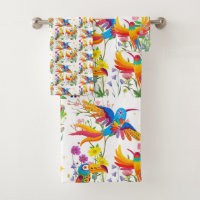 Ensemble de serviettes de bain Birds of Paradise