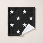 Ensemble de serviettes de bain Black Large Stars (Gant de toilette)