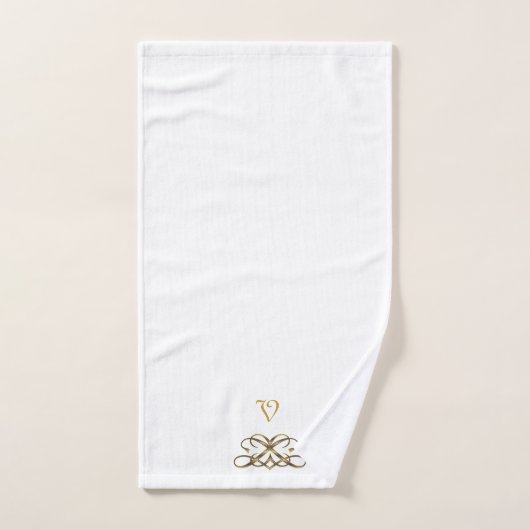 Ensemble De Serviettes De Bain Blanc Classique (Serviette à main)