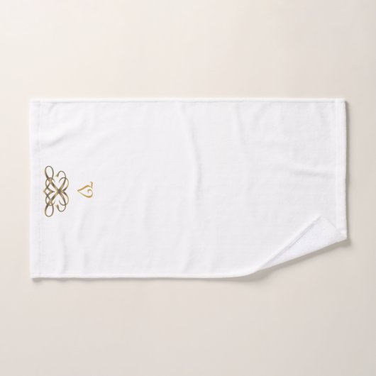 Ensemble De Serviettes De Bain Blanc Classique (Serviette à main)