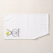 Ensemble de serviettes de bain blanches de tennis (Serviette à main)