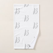 Ensemble de serviettes de bain blanches personnali (Serviette à main)
