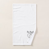 Ensemble de serviettes de bain blanches pour doubl (Serviette à main)