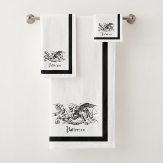 Ensemble de serviettes de bain blanches Royal Grif (En situation)