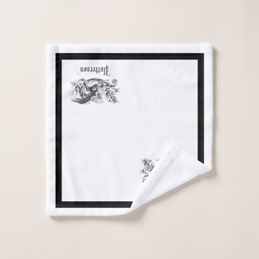 Ensemble de serviettes de bain blanches Royal Grif (Gant de toilette)