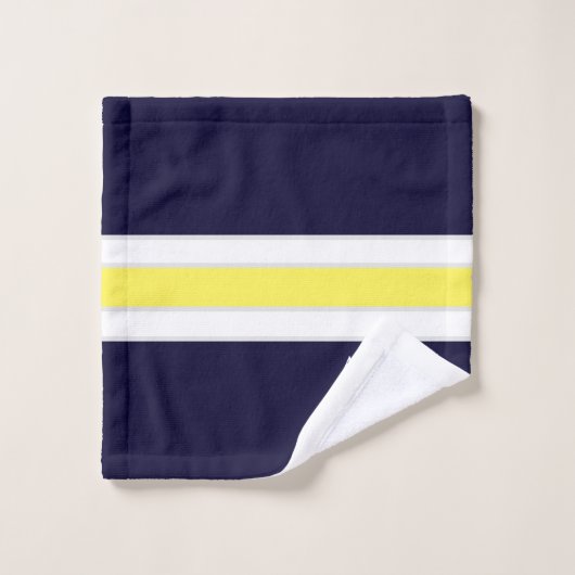 Ensemble de serviettes de bain bleu bleu jaune de  (Gant de toilette)