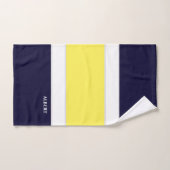 Ensemble de serviettes de bain bleu bleu jaune de (Serviette à main)
