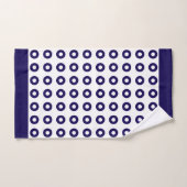 Ensemble de serviettes de bain bleu et blanc de la (Serviette à main)