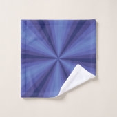 Ensemble de serviettes de bain bleu illusion optiq (Gant de toilette)