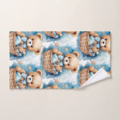 Ensemble de serviettes de bain bleu Teddy Bear Boy (Serviette à main)