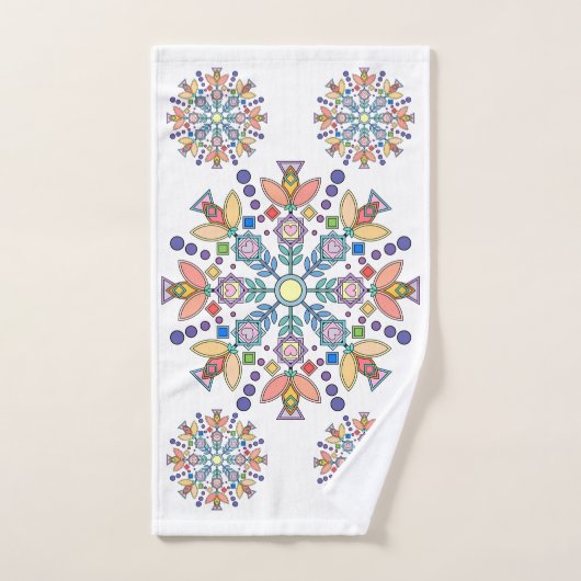 Ensemble de serviettes de bain Blossom Geometry™ (Serviette à main)