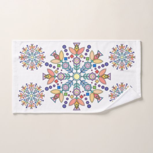 Ensemble de serviettes de bain Blossom Geometry™ (Serviette à main)