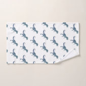 Ensemble de serviettes de bain Blue Dinosaur Trex (Serviette à main)