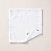Ensemble de serviettes de bain Blue Dinosaur Trex (Gant de toilette)