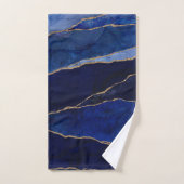 Ensemble de serviettes de bain Blue & Gold Agate M (Serviette à main)
