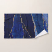 Ensemble de serviettes de bain Blue & Gold Agate M (Serviette à main)