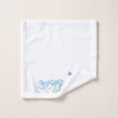 Ensemble de serviettes de bain Blue Green Dragons (Gant de toilette)