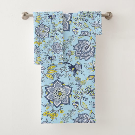 Ensemble de serviettes de bain Blue Paradise (En situation)