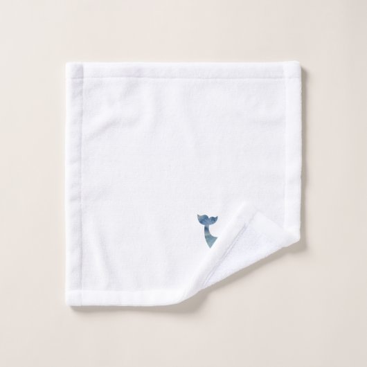 Ensemble de serviettes de bain Blue Whale (Gant de toilette)
