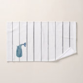 Ensemble de serviettes de bain Blue Whale Shiplap (Serviette à main)