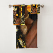 Ensemble de serviettes de bain "Boho Chic with Afr (En situation)