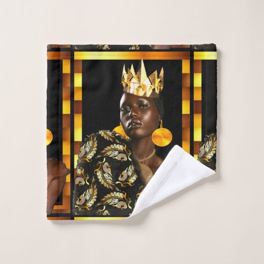 Ensemble de serviettes de bain "Boho Chic with Afr (Gant de toilette)