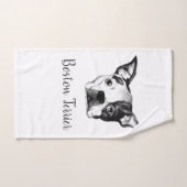 Ensemble de serviettes de bain Boston Terrier (Serviette à main)
