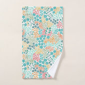 Ensemble de serviettes de bain botanique coloré (Serviette à main)