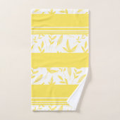 Ensemble de serviettes de bain botanique jaune (Serviette à main)