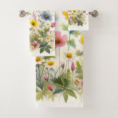 Ensemble de serviettes de bain botaniques Floral W (En situation)