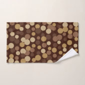 Ensemble de serviettes de bain Brown à points rétr (Serviette à main)