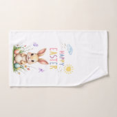 Ensemble de serviettes de bain Bunny de Pâques (Serviette à main)