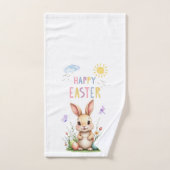 Ensemble de serviettes de bain Bunny de Pâques (Serviette à main)