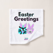 Ensemble de serviettes de bain Bunny Fuzzies (Gant de toilette)