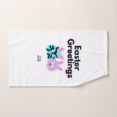 Ensemble de serviettes de bain Bunny Fuzzies (Serviette à main)