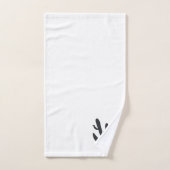 Ensemble de serviettes de bain Cactus Plante Black (Serviette à main)