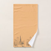 Ensemble de serviettes de bain Cafe Paris (Serviette à main)