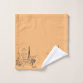 Ensemble de serviettes de bain Cafe Paris (Gant de toilette)