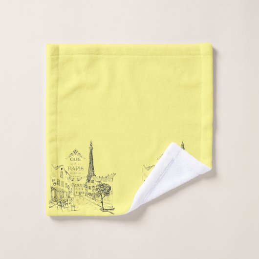 Ensemble de serviettes de bain Café Paris (Gant de toilette)
