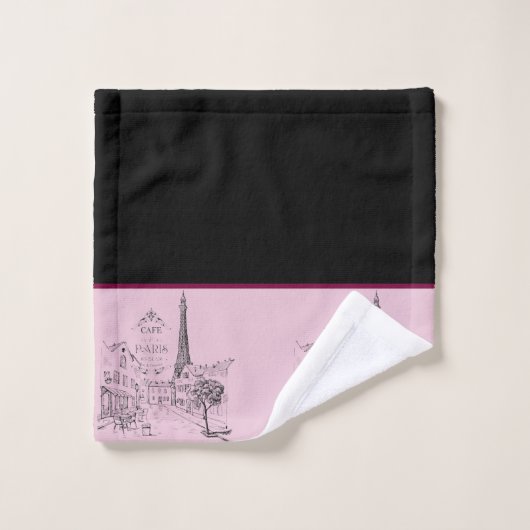 Ensemble de serviettes de bain Café Paris (Gant de toilette)